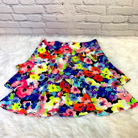 Ralph Lauren Colorful Bright Floral Ruffled Shirt Size 6P V0425 - Picture 3 of 9